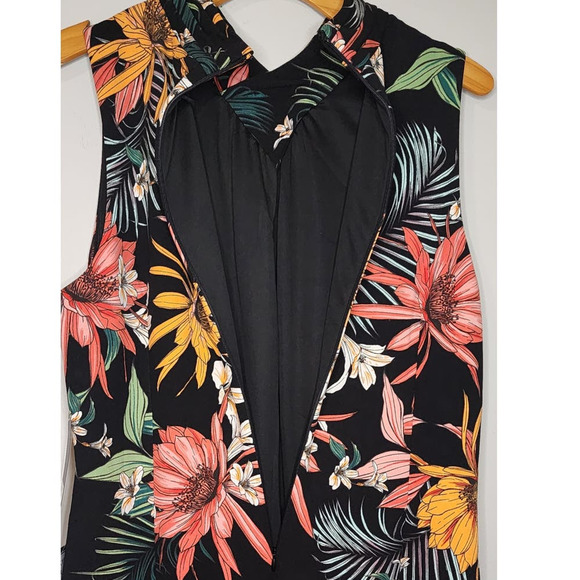 Copied - Rachel Roy Plus Harland Floral Palms Crepe Back Scuba Dress Size 14W - Picture 7 of 8